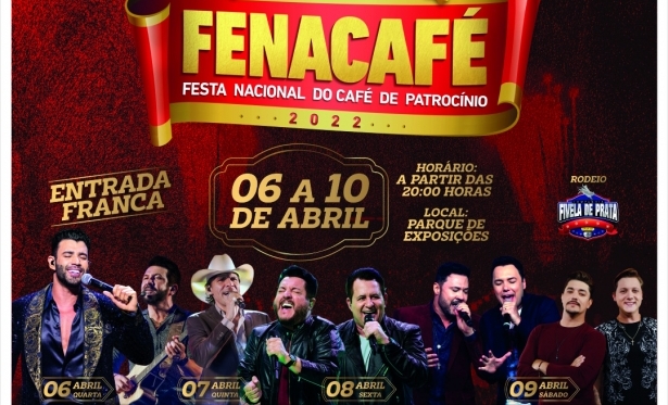 Lançada oficialmente programação da Fenacafé 2022