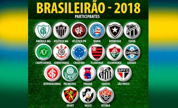 Dois jogos abrem, sábado, a 2ª rodada do Brasileirão 2018