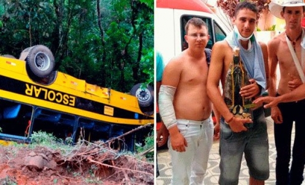Relembre o milagre do ônibus que caiu da ribanceira com romeiros e imagem de Nossa Senhora permaneceu intacta