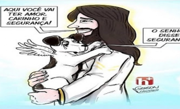 Essas figuras de Jesus recebendo o cachorro morto no céu, é fantasia!, alerta sacerdote